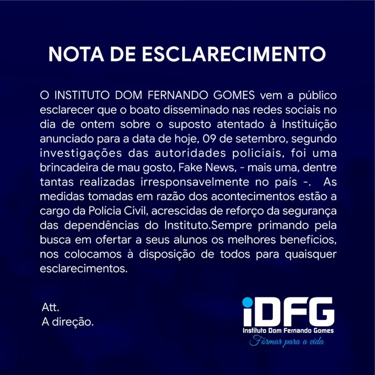 Nota de Esclarecimento.