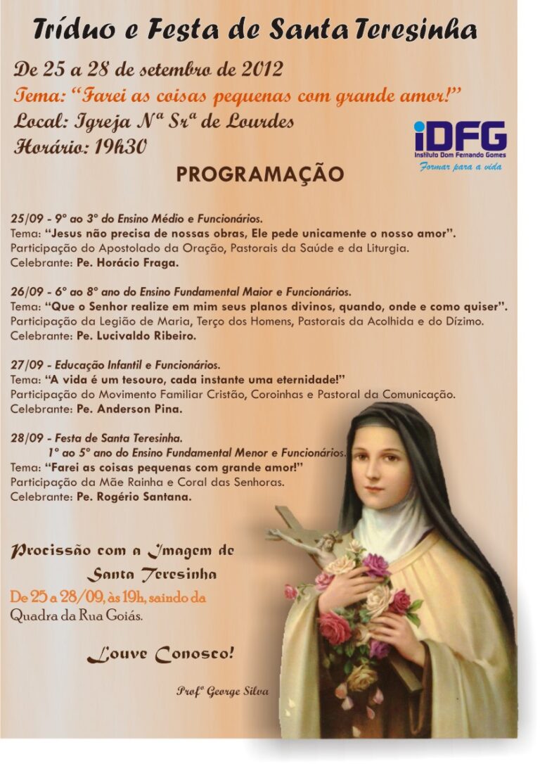 Tríduo de Santa Teresinha